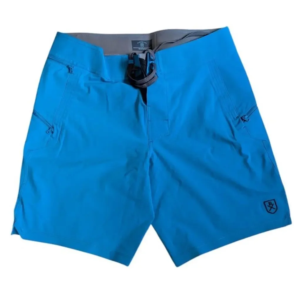 Bluesmiths Spartan Shorts Mens 32 Makai Blue Swim Trunks 10